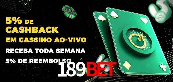 Promoções do cassino ao Vivo 189bet
